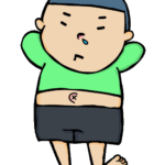 昭和のガキ大将(偉そうな子供)のイラスト