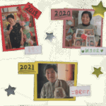 2019年の夏祭り、2020年の誕生日会、2021年は自宅で撮った写真