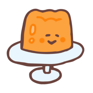 麦茶ゼリーのイラスト