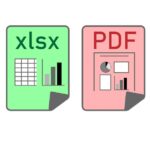 エクセルファイルとPDFファイルのアイコン画像